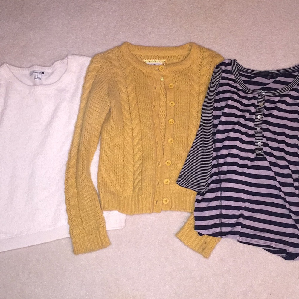 Three sweater shirt bundle